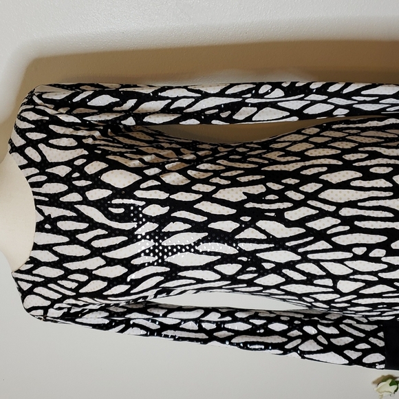 NEW Cache Sequin Animal Print Dress Evening Elegant Celeb Style Luxury Date - Picture 10 of 14